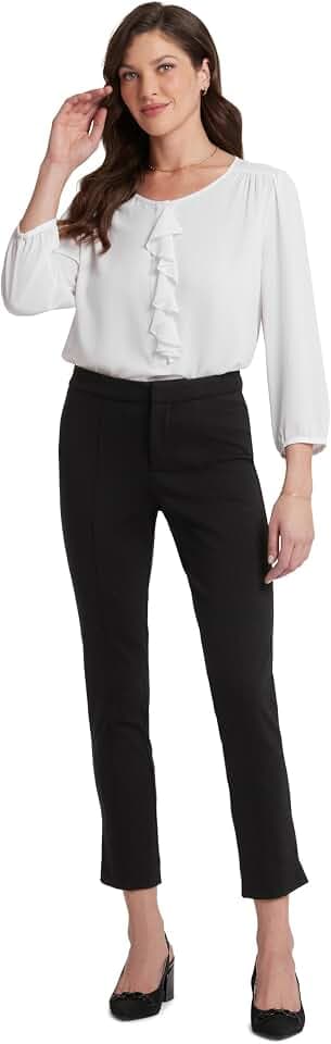 NYDJ Womens Petite Ponte Trouser Pant