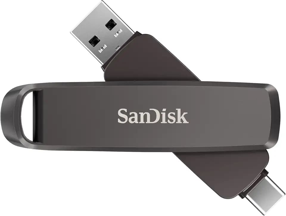 SANDISK 512GB Extreme PRO Dual Drive USB-C+USB-A Up to 1000MB/s Read Speeds