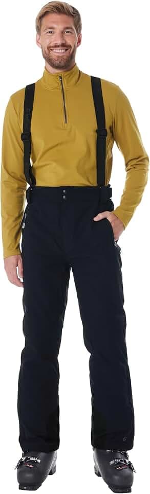 killtec Herren Skihose/Funktionshose mit abnehmbaren Trägern