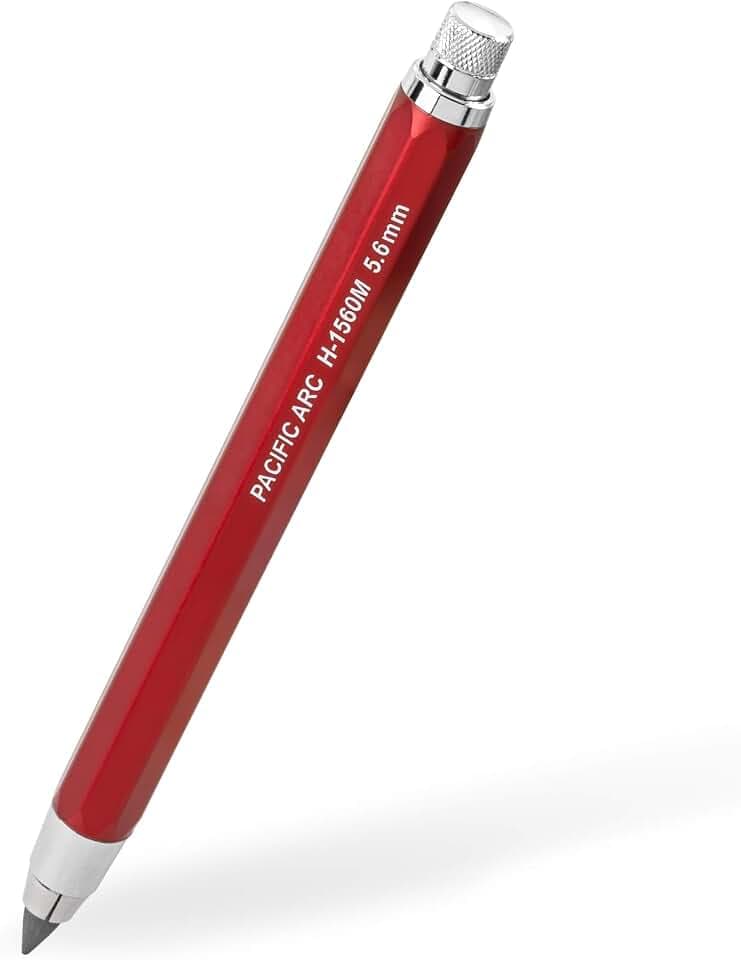 Pacific Arc Premium Red Technical Stainless Steel 5.6mm Clutch Lead Holder