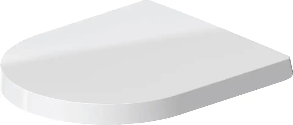 Duravit WC-Sitz ME by Starck Compact, Toilettendeckel aus Urea-Duroplast, Klodeckel mit Edelstahl Scharnieren, Weiß