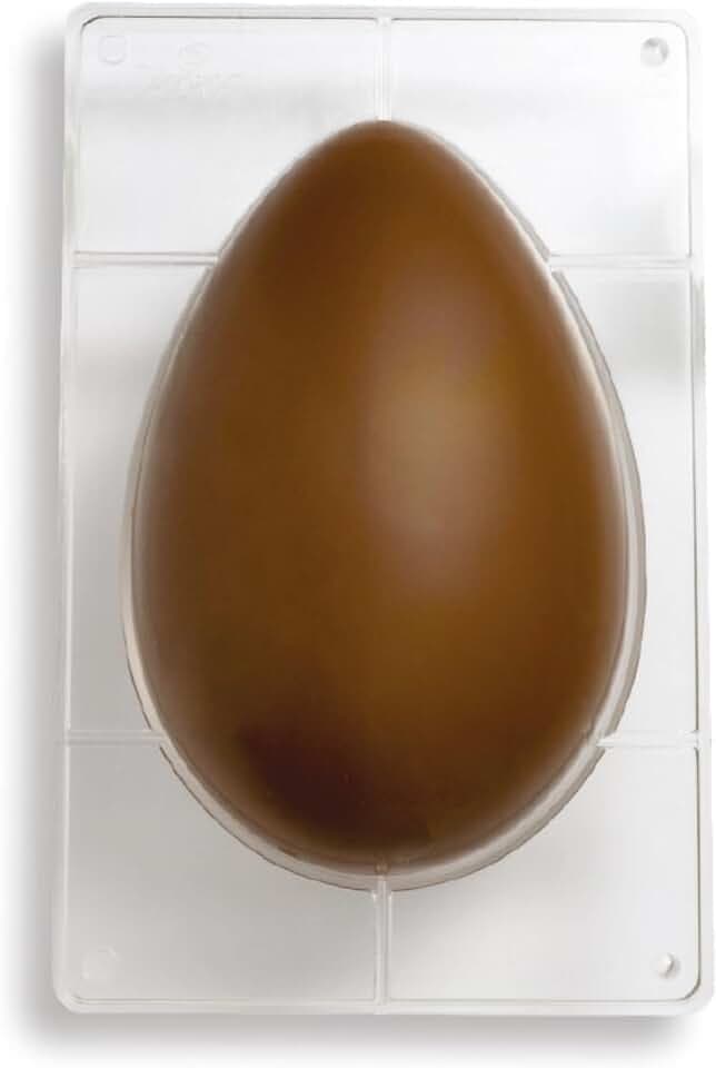 Decora 0050060 Profi-Form FÜR SCHOKOLADENEIER 500G 1HOHLRAUM AUS Poly 175X260MM, Polycarbonate Durchsichtig