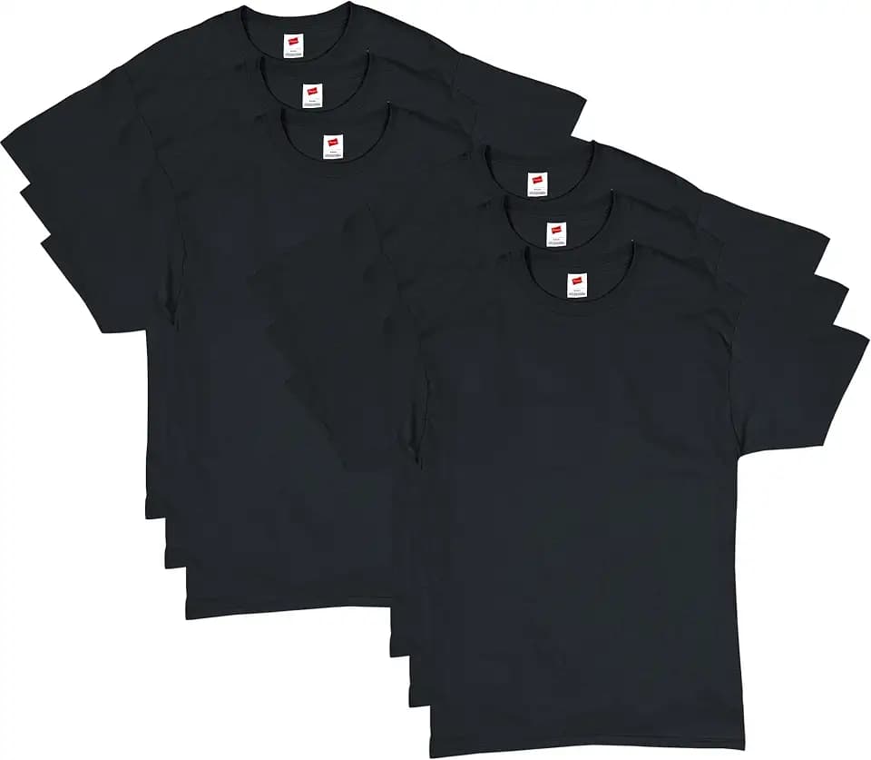 Hanes Men's T-Shirt Pack - 4 or 6 Pack - Essential-T Crewneck Cotton T-Shirts - Everyday Men's Clothing - Big & Tall