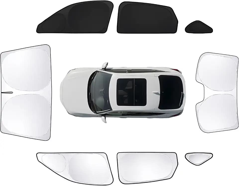 8pcs Car Window Shades for Honda Civic 2022-2026 Accessories,Windshield Side Rear Full Sunshade,Sun Visor UV Blocking, Privacy Protection and Blackout for Camping Outdoor(Not Hatchback)