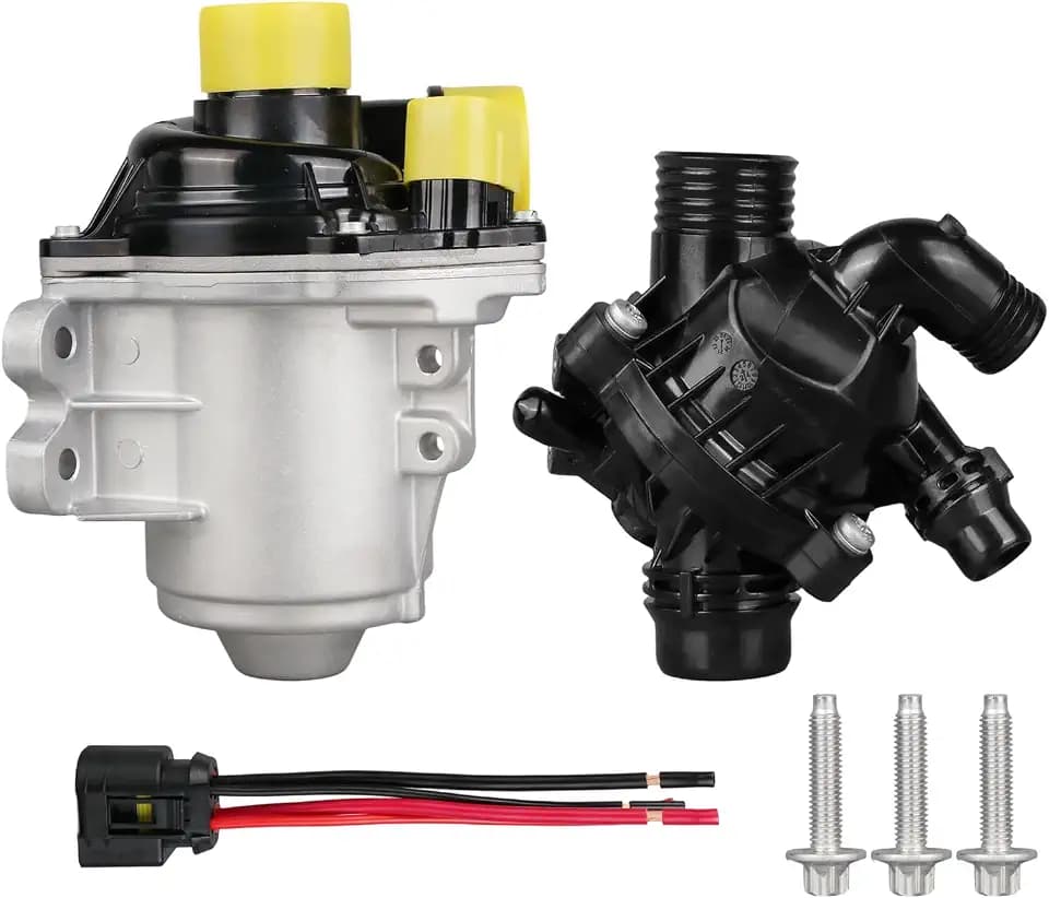 Electric Water Pump w/Thermostat Compatible with BMW 335i 2011-2013
