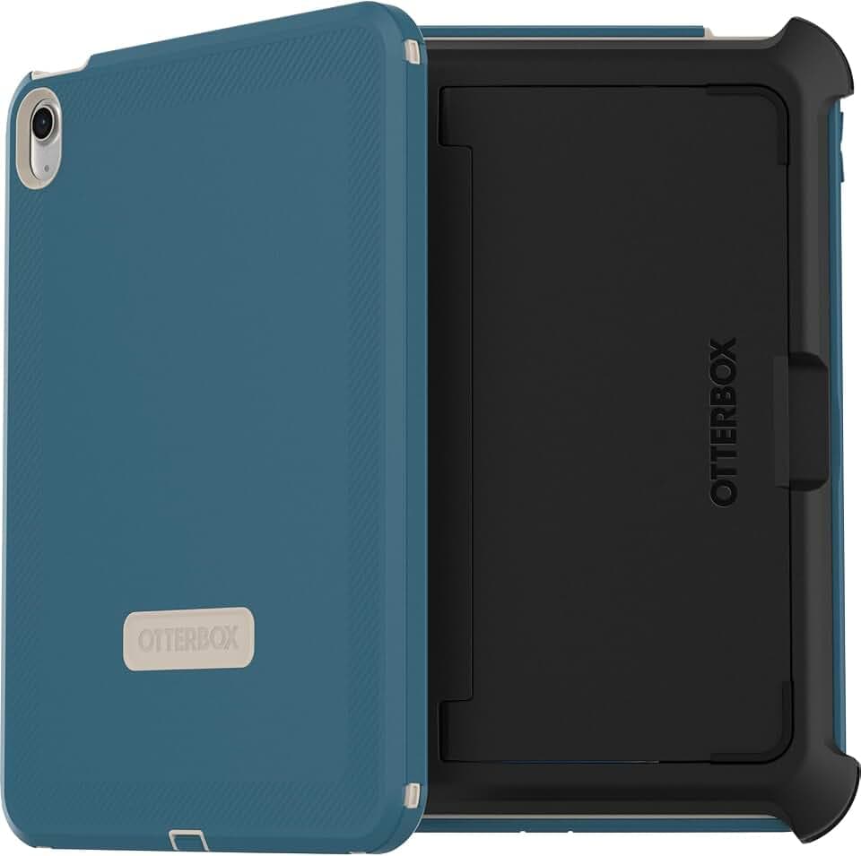 OtterBox Defender Hülle für iPad (A16) 11/10. Generation, Blau | Für iPad 11" 2025, 10.9" 2022, ultrarobuste Schutzhülle mit integriertem Displayschutz, 2x getestet nach Militärstandard