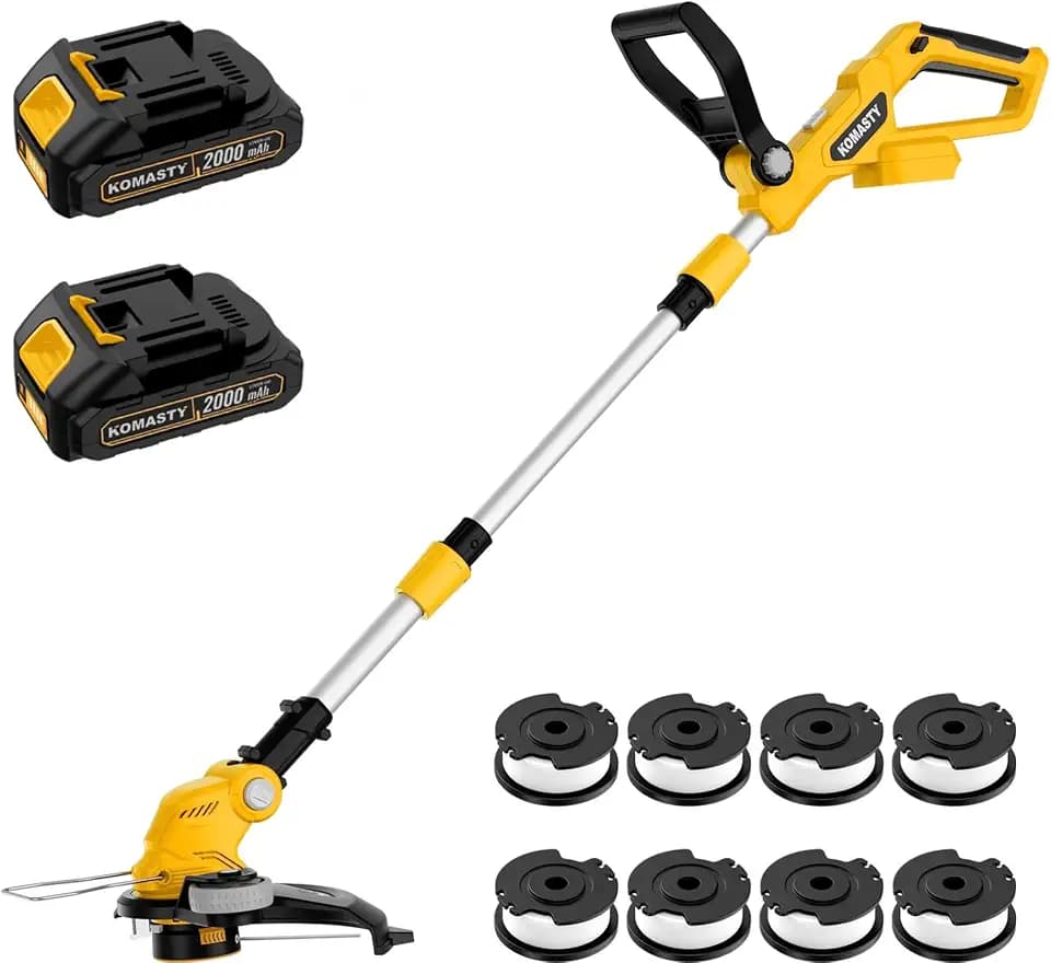 20V Electric Cordless String Trimmer 2 x 2.0Ah Battery Powered with Charger