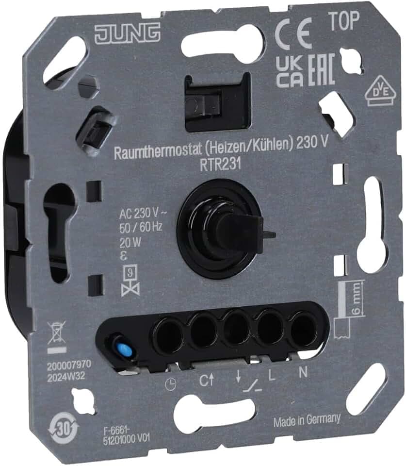 Thermostat Heizung/Kühlung, 230 V, Jung RTR231