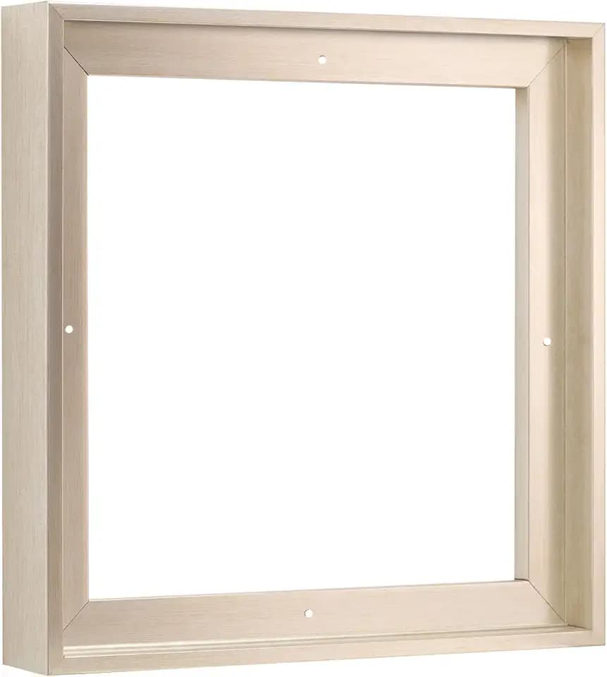 PIXY CANVAS Floater Frame 24x24 for 1.5 inch Deep Canvas Paintings/Canvas Prints/Wood Canvas Panels/Wall Art/Wall Decor/Home Decor/Artwork (Champagne, 24 x 24 inch, Square)