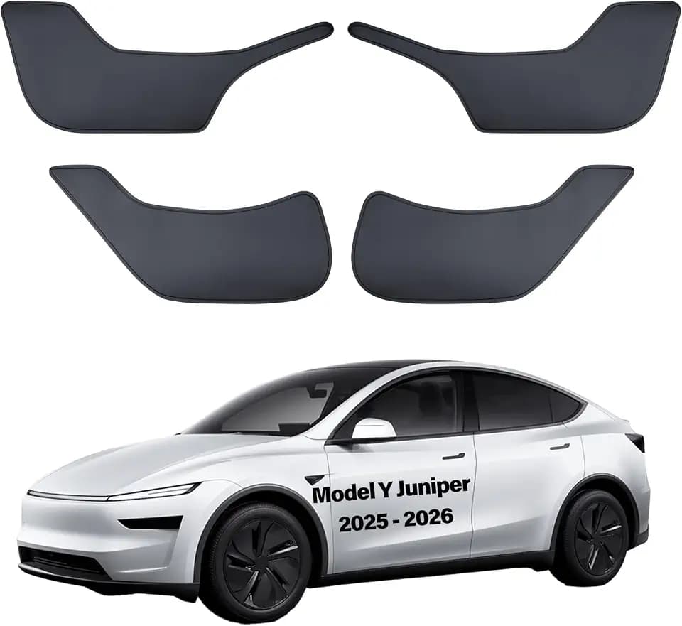 Model Y Juniper Door Anti Kick Pads Pearl Sticker Side Door Protective Cover Leather Pad Edge Guard Side Mat Waterproof Dust Resistant Model Y Juniper Interior Accessories 2025 2026 4 PCS