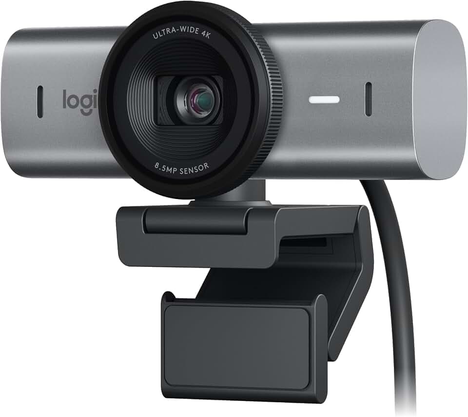 Logitech MX Brio Ultra HD 4K Collaboration and Streaming Webcam (Graphite)