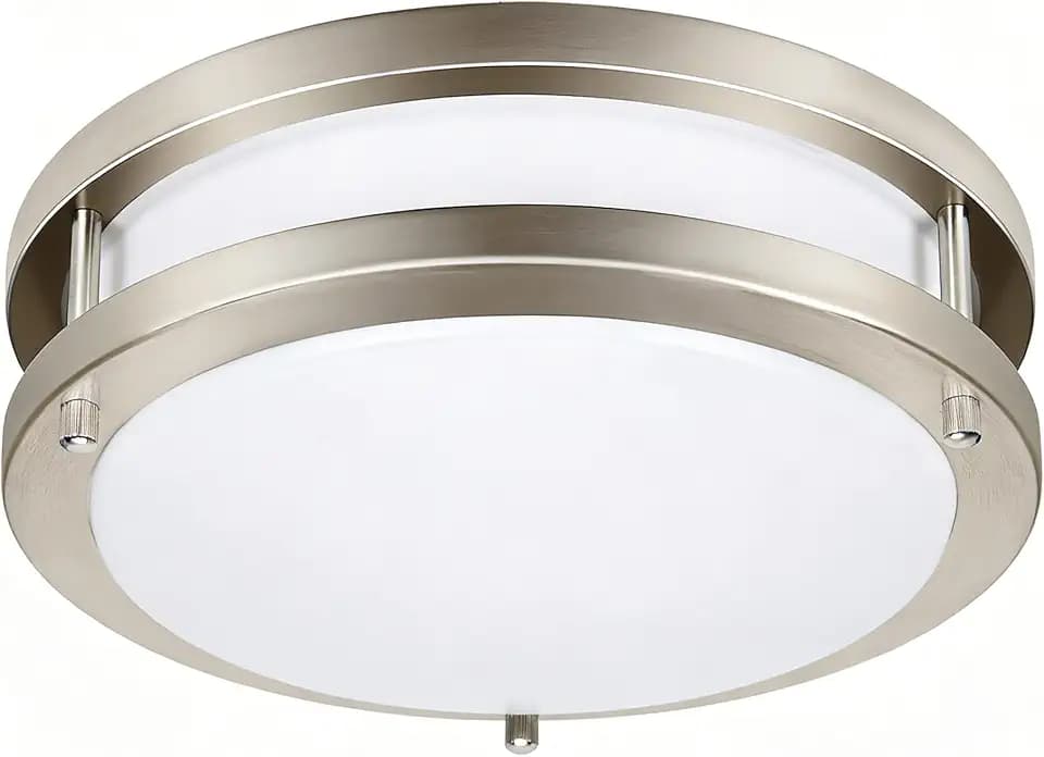 36W LED Flush Mount Ceiling Light Fixture, 400W Equivalent, 5000K Daylight