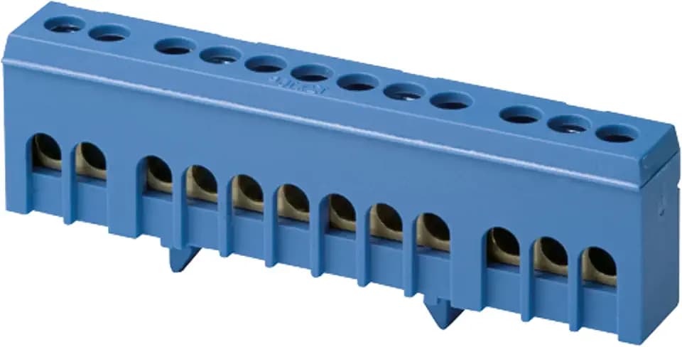 REV Nullleiterklemme, 12-polig, 16 mm², blau