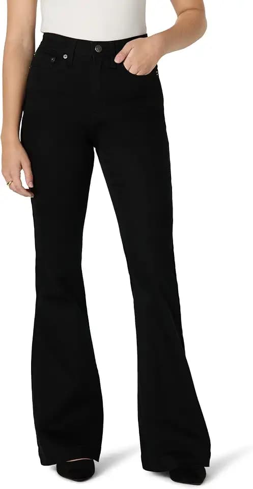 Amazon Essentials Women's High Stretch Flattering High-Rise Flare Jeans
