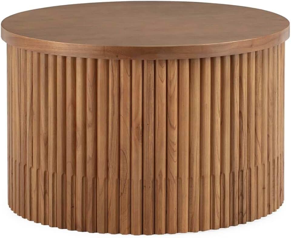 MESA DE CENTRO 80X80X50 MADERA NATURAL