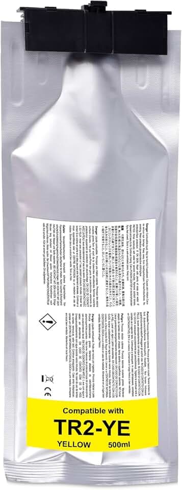 Compatible TR2 Ink Cartridge Replacement for Roland TrueVIS TR2 Yellow Ink TR2-YE for TrueVIS SG-540 SG2-540 SG2-640 SG3-540 VG-540 VG-640 VG2-540 VG2-640 VG3-540 VG3-640 Printers (1-Yellow 500ML)