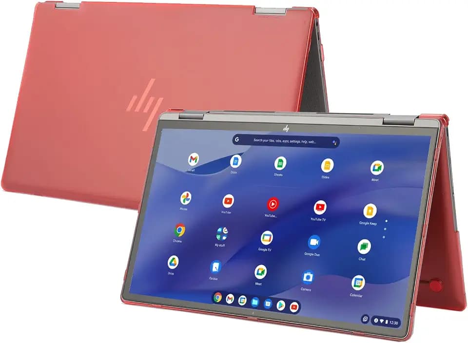 mCover Hard Case Only Compatible for 2021~2023 14" HP Chromebook x360 14C-CC0000 Series Laptop Computers (NOT Fitting Any Other HP Chromebook & Windows laptops) - Red