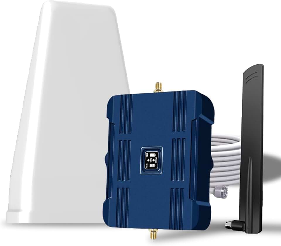 Cell Phone Booster for Home Office, Up to 2500 Sq.Ft, Cell Phone Signal Booster for Band 5/12/13/17, Boost 5G 4G LTE 3G Data for All U.S. Carriers, FCC Approved