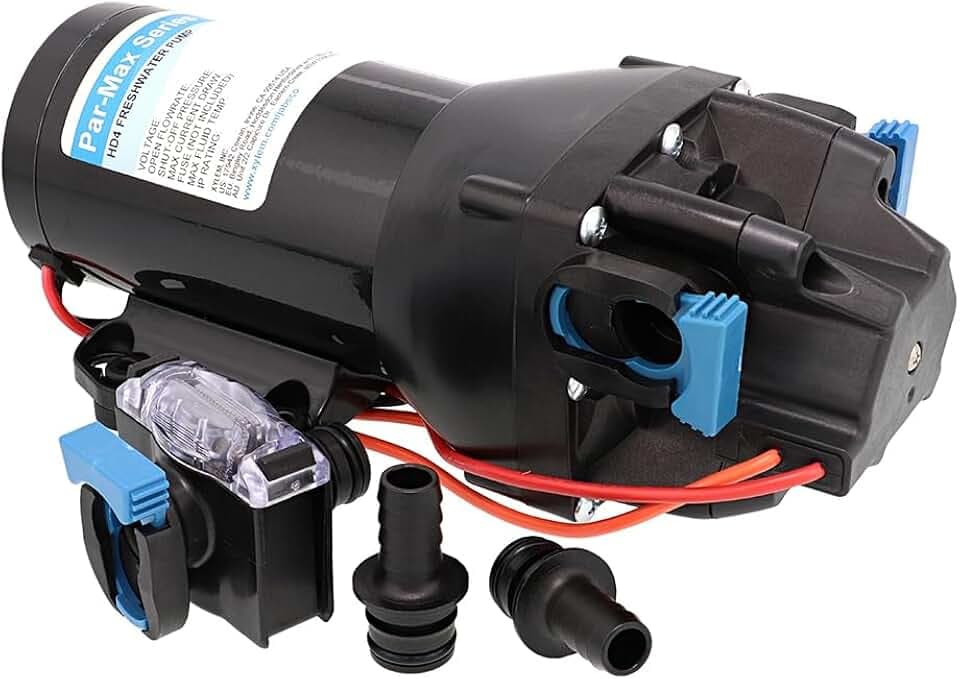 Jabsco Q401J-118S-3A ParMax HD4 Marine Freshwater Delivery Pump - 12V, 4 GPM, 60 PSI Shut-Off