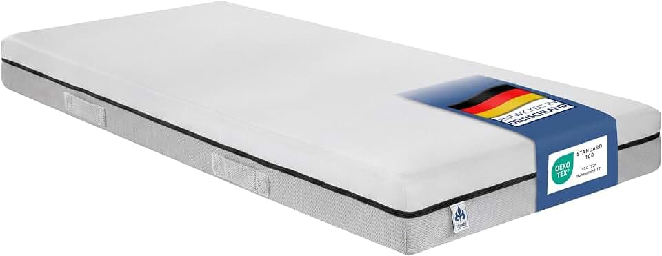 Irisette Smart 2 in 1 Duo 7-Zonen Kaltschaummatratze 180 x 200 cm | Wendematratze H3 & H4 | Stiftung Warentest GUT (1,9), Ausgabe 02/2024 | Oeko-TEX Standard 100