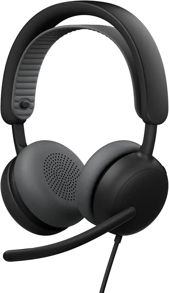 Logitech Zone Wired 2 Noise Canceling Headset with Adaptive Hybrid - Black