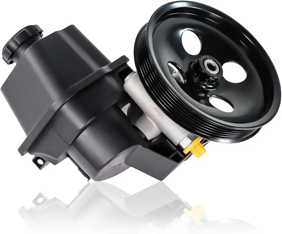 20-65990 Power Steering Pump with Pulley & Reservoir Fit for 2002-2009 Trailblazer & Envoy, 06-09 9-7x 4.2i, 2005 9-7x Linear, 07-08 Ascender, 04-07 Rainier, 02-04 Bravada, 4.2L 5.3L 6.0L