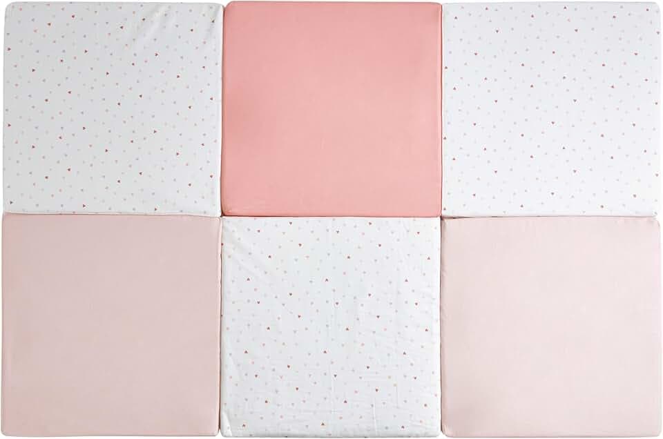 TINÉO - Maxi Tapis D'éveil - Maxi Tapis De Motricité - Maxi Tapis Bébé - Tapis de Jeu - Multifonction 5 en 1-120x180cm (Mon Coeur)