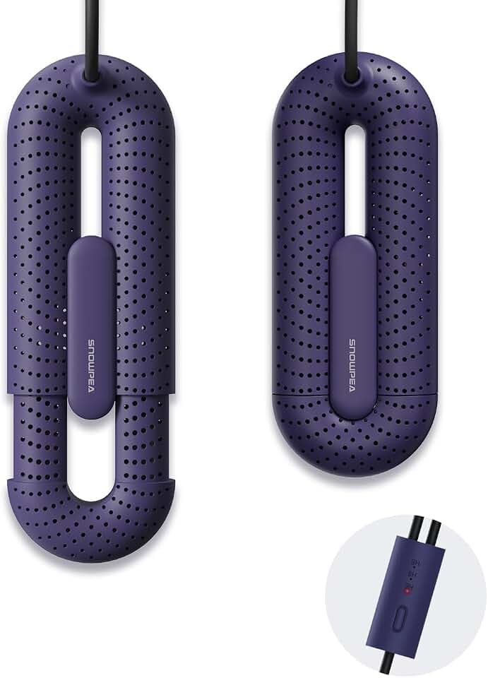 Snowpea Elektrischer Schuhtrockner, elektrischer Skischuhtrockner, Trainertrockner für Schuhe, Arbeitsstiefel, Handschuhe mit 3/6/9 Stunden Timer