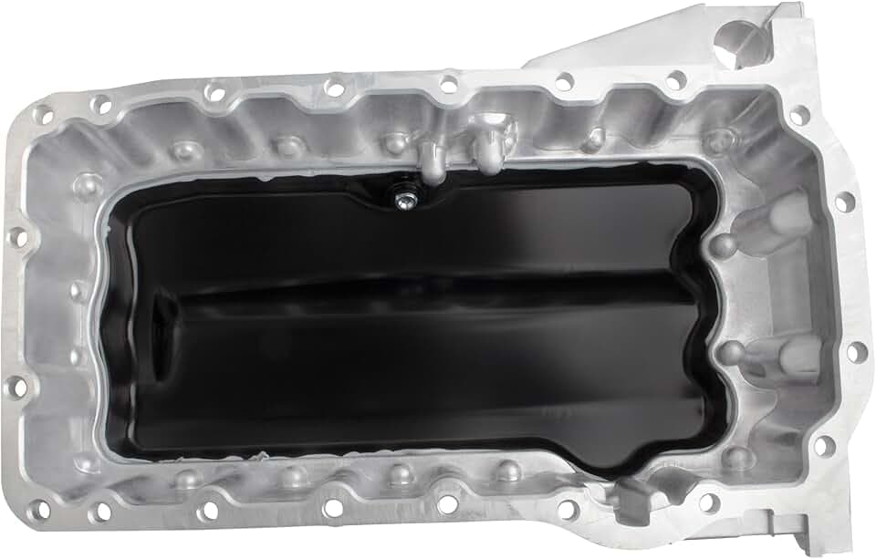 264-726 Engine Oil Pan Sump with Drain Plug for Volkswagen Jetta l4 2.0L 2011-2018, 06A103601AC 06A103601BC