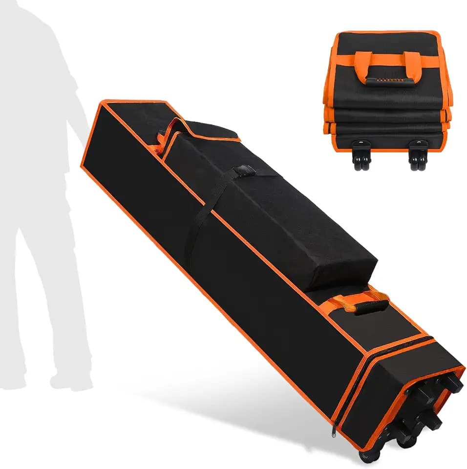 10 x 10 x 48 Inch Tent Bag Replacement Part, Canopy Bag Tent Storage Bag Designed for 10 x 10 Pop-up Tents, Comes with Handles and Rollers for Easy Carrying, 800D Waterproof Oxford Fabric