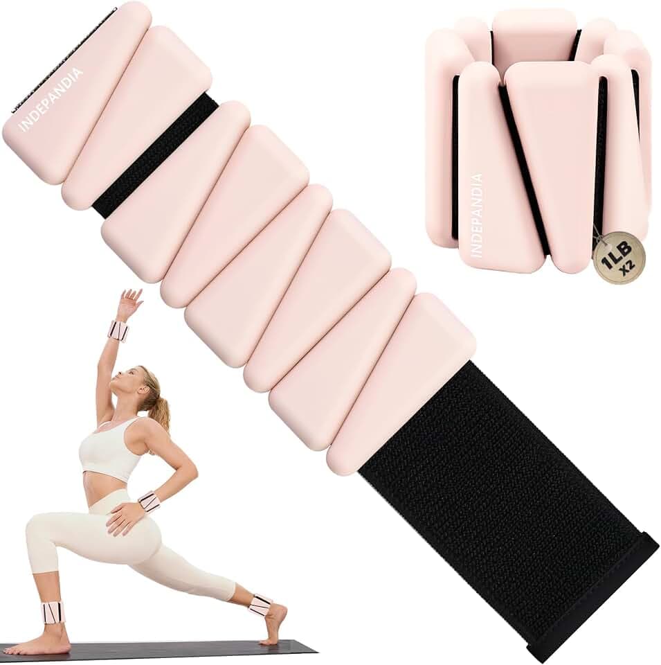 Ankle Weights for Women Adjustable Wrist Weights 2lb or 4lb Pair