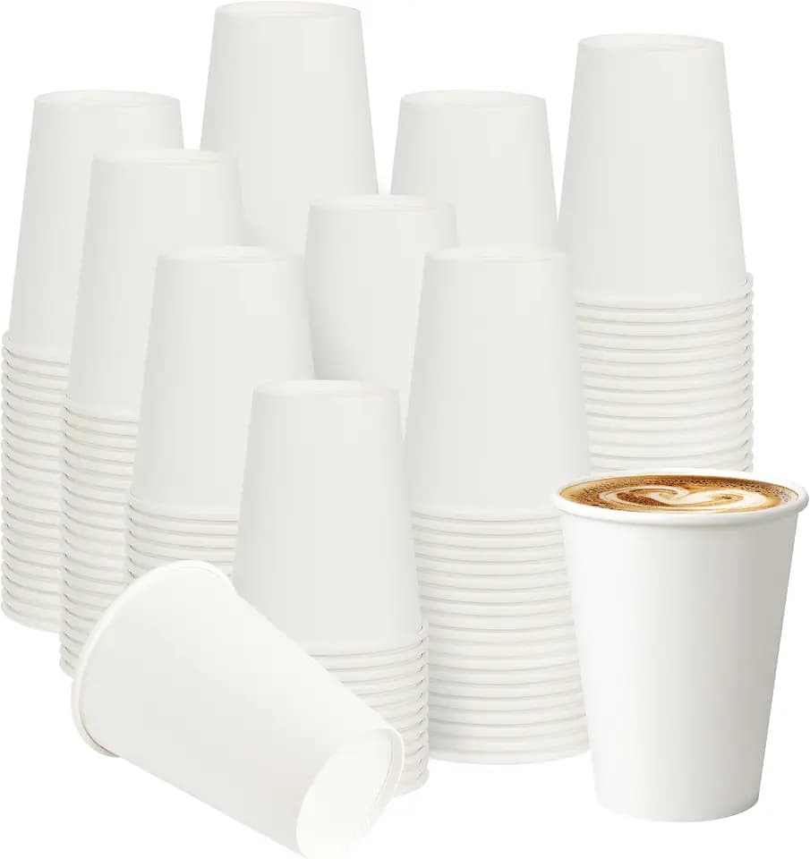 12 oz 300 Pack Paper Coffee Cups, Hot Paper Cups