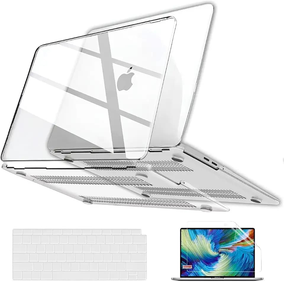 GVTECH Case for MacBook Pro 14 inch M5 M4 M3 M2 M1 2026-2021, Clear
