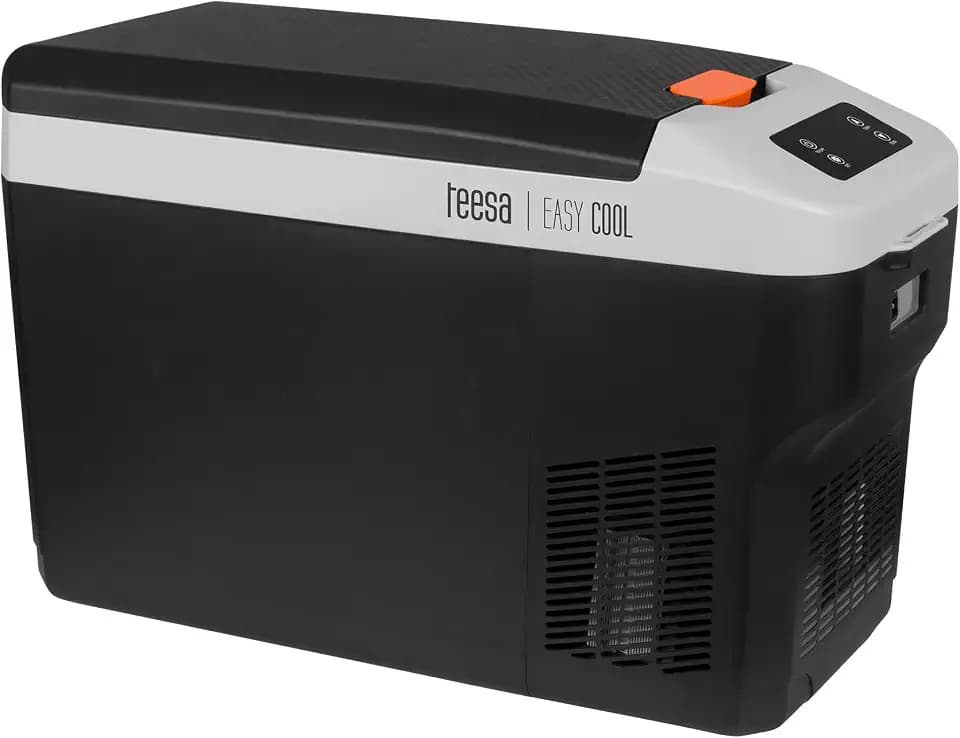 Teesa Profi Touristenkühlschrank mit Gefrierfunktion ~-22°C Zwei Fächer Kapazität 25 L DC 12/24V AC 230V LED Touch Panel TSA5007
