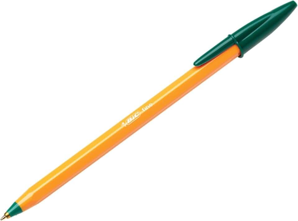 BIC Kugelschreiber Orange Original fine, 0.3 mm) Schachtel à 20 Stück, grün