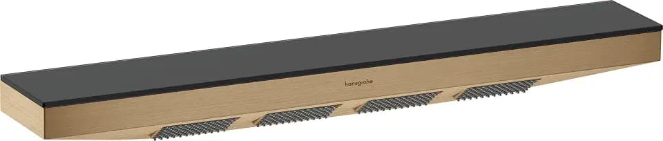hansgrohe Schulterbrause mit Duschablage Rainfinity, mit 1 Strahlart (PowderRain) und Duschregal 50cm, Brushed Bronze