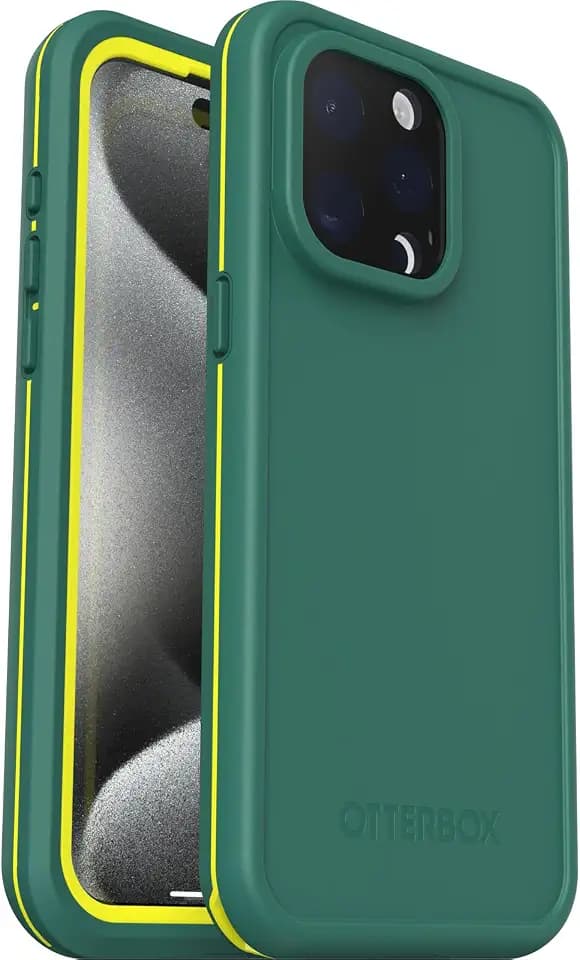OtterBox Fre MagSafe iPhone 15 Pro Max Case, Pine US Military MIL Standard