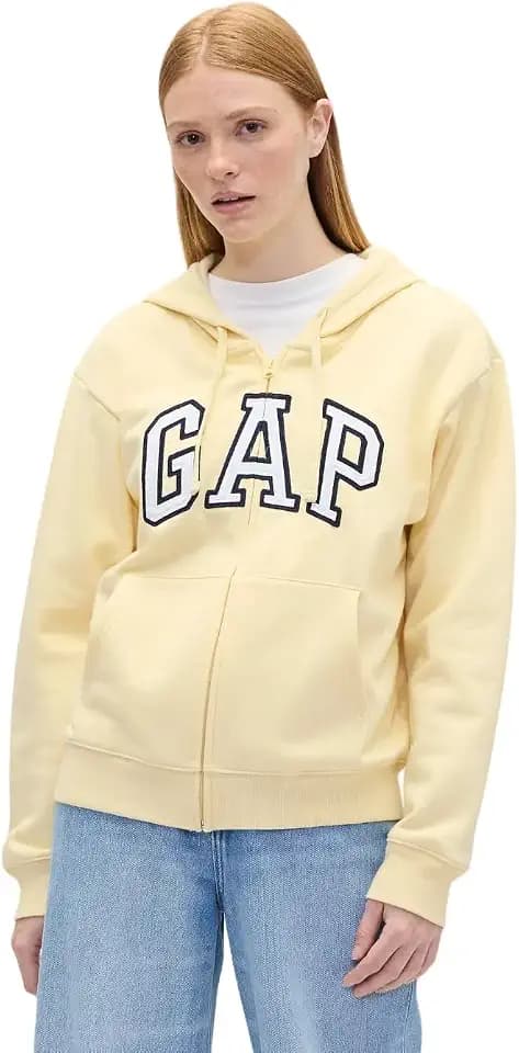 GAP Women's Logo Hoodie Hooded Full Zip Sweatshirt