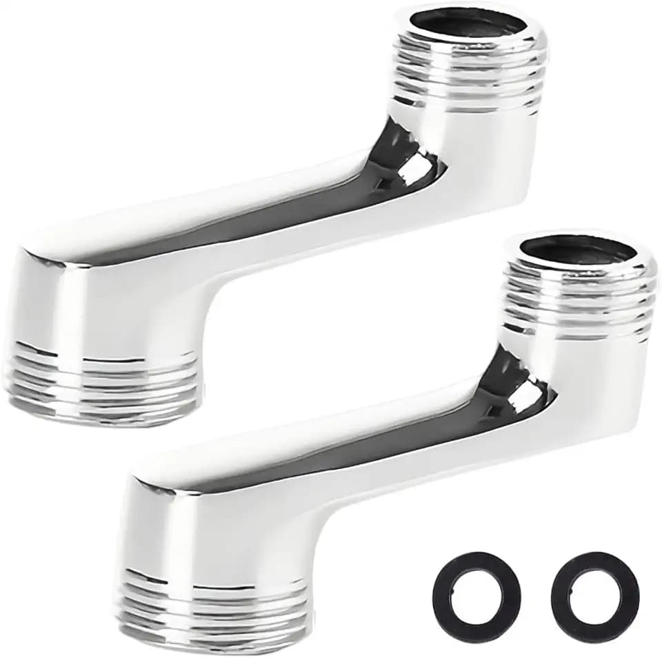 2 Stück S Anschluss 1/2 auf 3/4, Messing Duscharmatur Adapter
