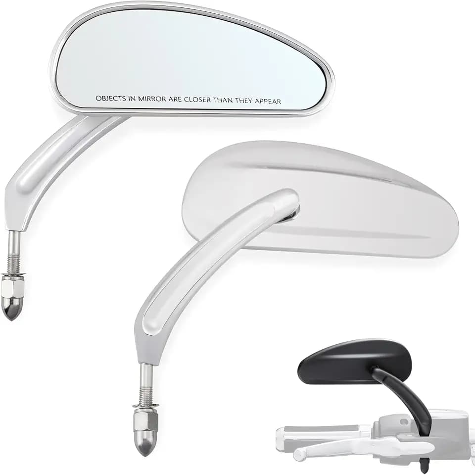 FOVPLUE Handlebar Mount Mirrors for Harley Models,for Dyna Touring 82-26