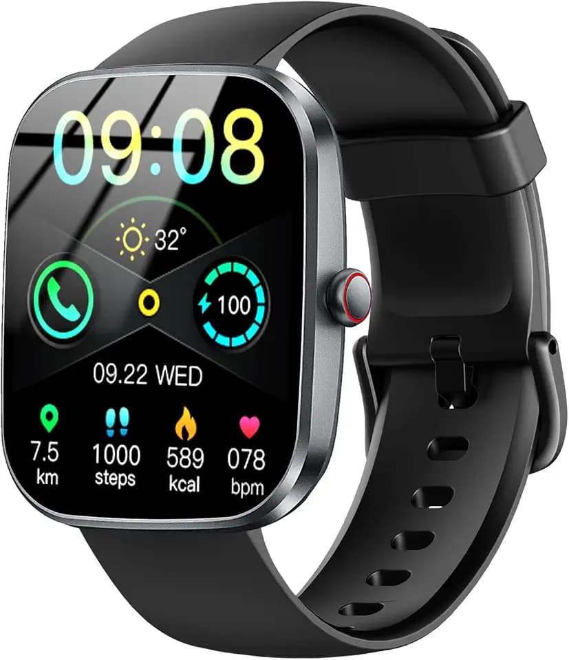 Smart Watch(Answer/Make Call), 1.91" Smartwatch for Men Women, NEW Fitness Watch with 110+ Sport Modes, Fitness Activity Tracke with Pedometer/Sleep Monitor/Heart Rate/IP68 Waterproof, for Android iOS