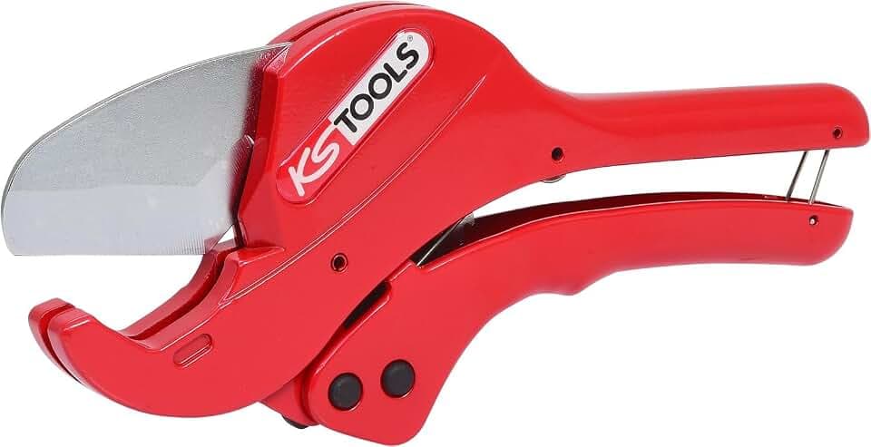 KS Tools 222.0005 Automatik-Kunststoff-Rohrschere 0-42mm, 230mm