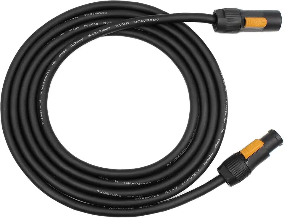 Professional Compatible powerCON True1 Male to Female Power True 14WAG Extension Cable(6-Ft, 1 Pack)