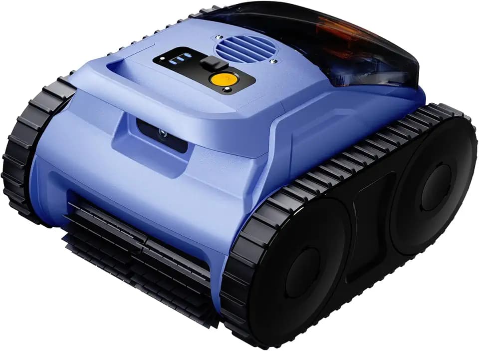 Cordless Robotic Pool Vacuum with Smarter Navigation & Track Drive, Dual 180W Brushless Motors, Wall & Waterline Climbing, 150-Min Runtime, for Inground & Above-Ground Pools up to 2,150 Sq. Ft.