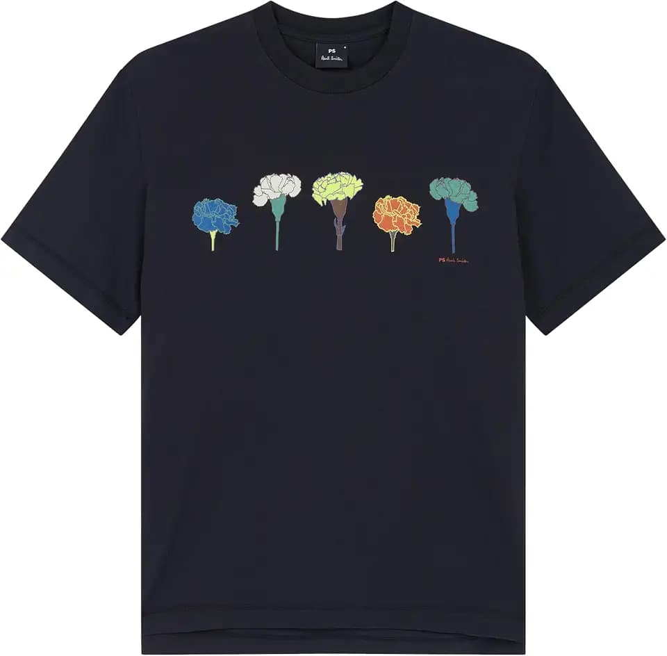 Paul Smith Men's Mens Casual Fit Ss Tshirt Carnation Line