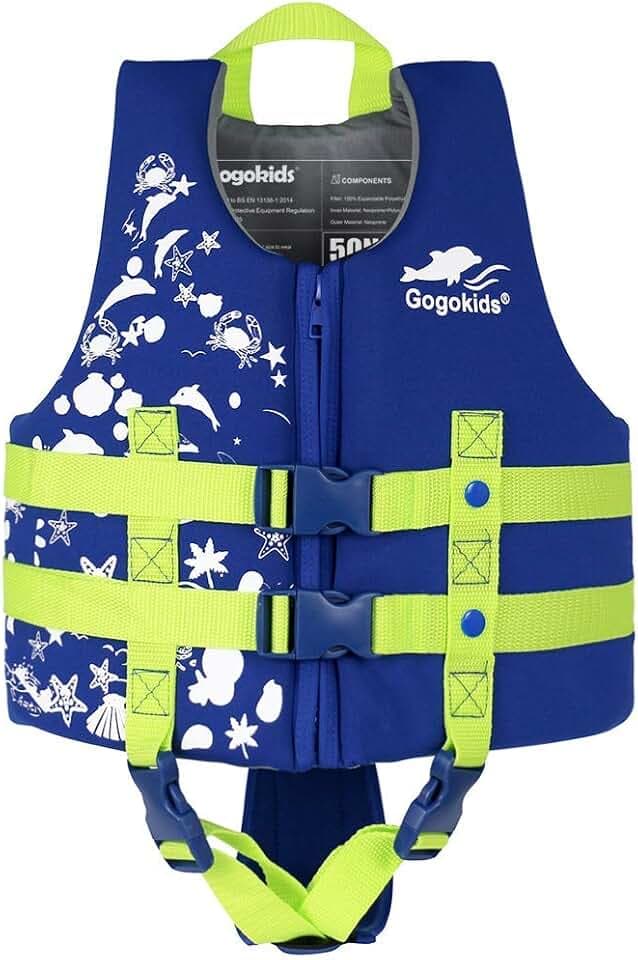 Gogokids Toddler Swim Vest, Kids Floaties 2-8 Years, 22-60 lbs