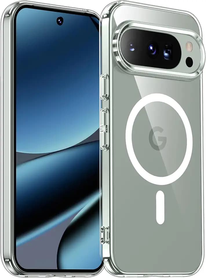 SPIDERCASE Magnetic for Google Pixel 10/Pixel 10 Pro Case, Clear