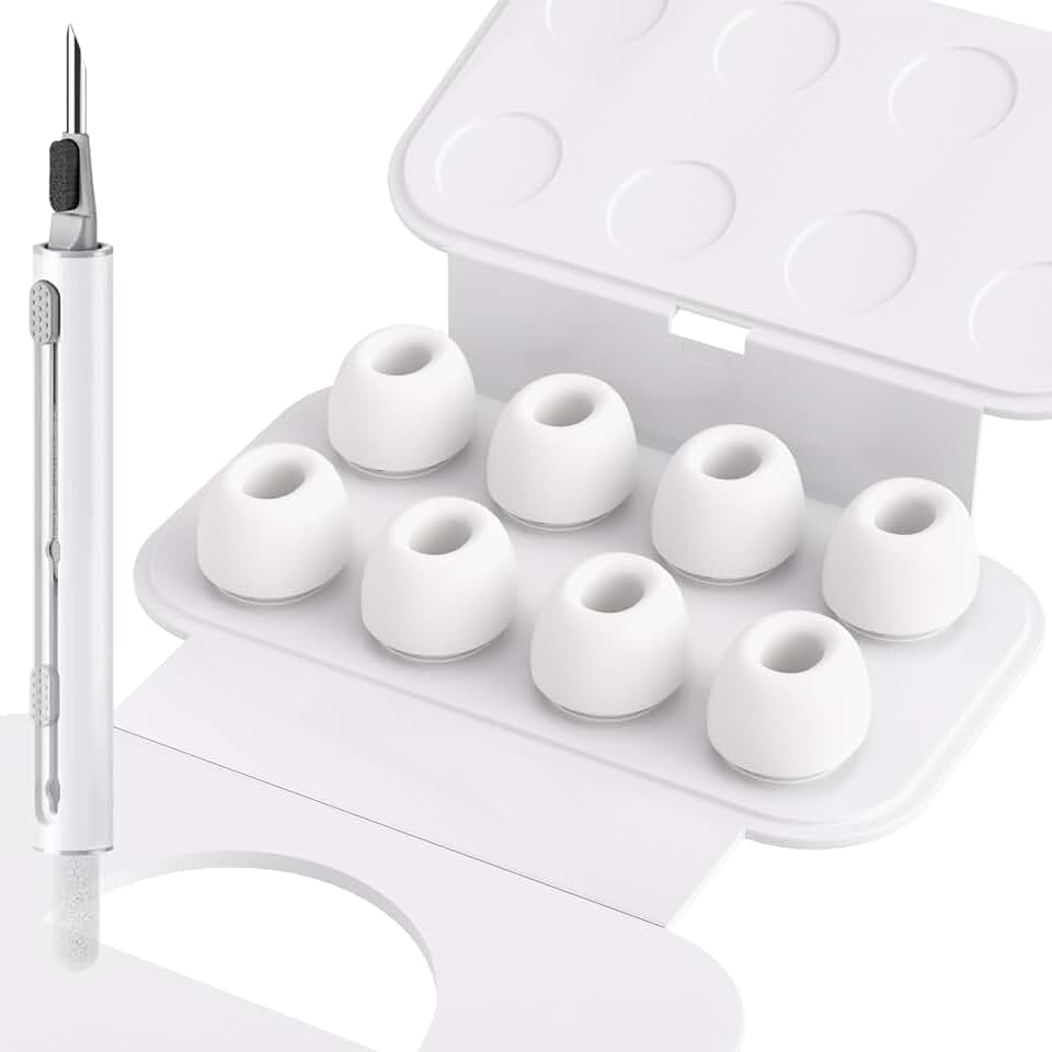 4 Paar Silikontips für Airpods Pro/Airpods Pro 2 Aufsätze