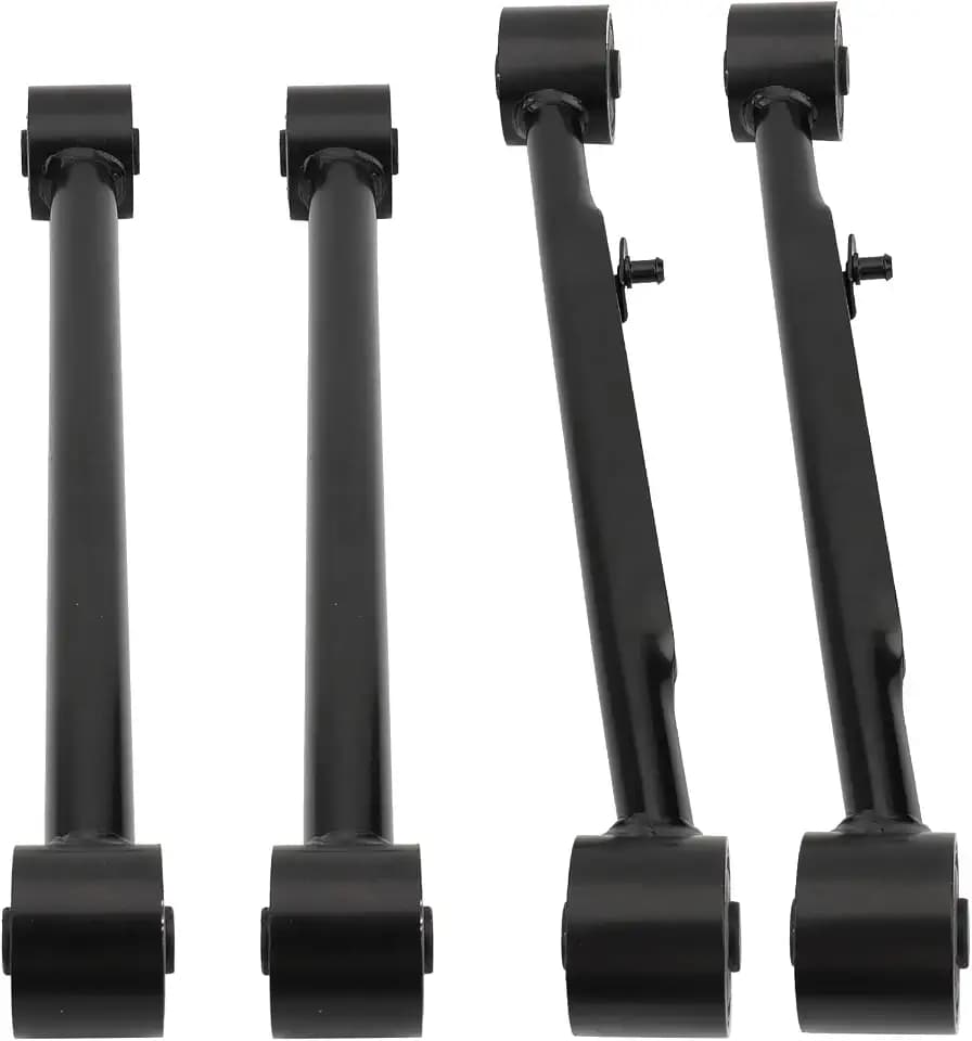 Rear Lower & Upper Contrl Arms kit Compatible with Chevy Trailblazer & EXT 2002-2008, GMC Envoy & XL 2002-2008, Buick Rainier 2004-2007, Bravada 2002-2004, 9-7X 2005-2008, Ascender 2004-2008