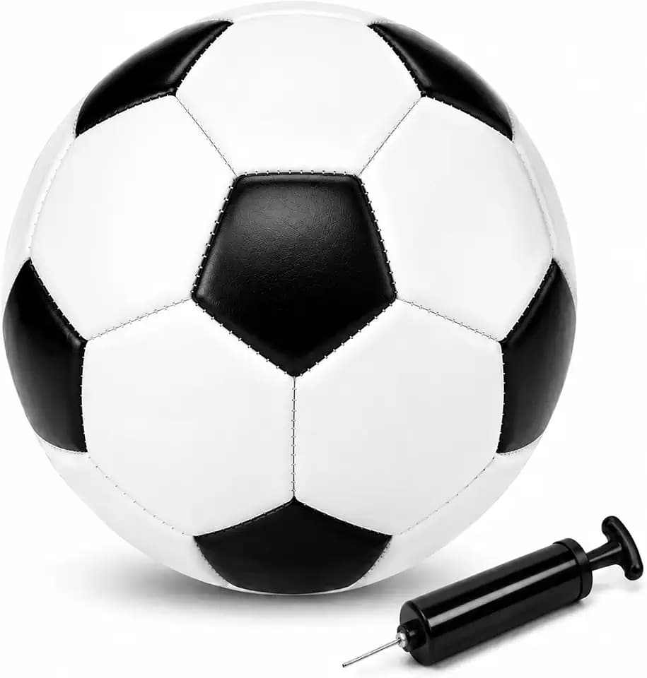 Soccer Balls Sizes 5, 4, 3 and 2 - 1, 2 or 3 Pack with Pump and Mesh Bag
